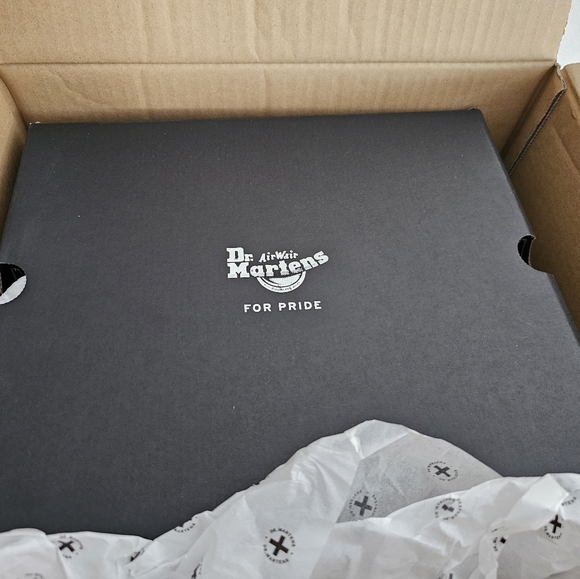 1460 PRIDE Edition Dr. Martens Leather Lace Up Boots Designed by Fuyuki Kanai - Picture 9 of 16